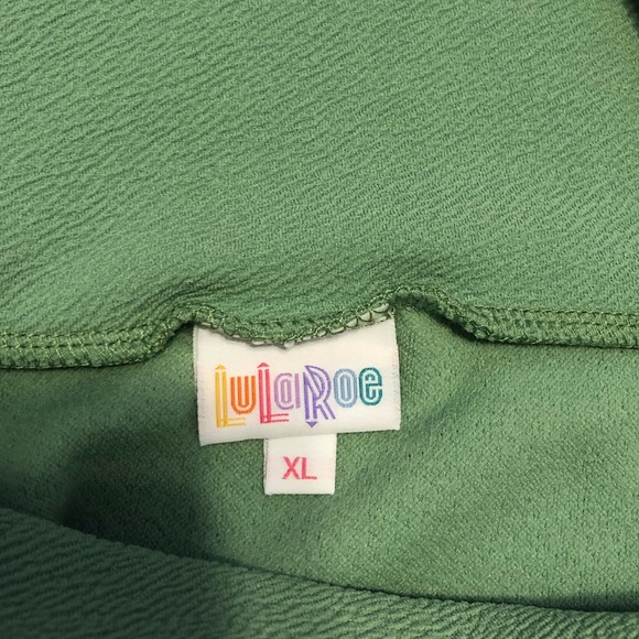 NWT Lularoe XL green Cassie pencil skirt - Picture 3 of 4